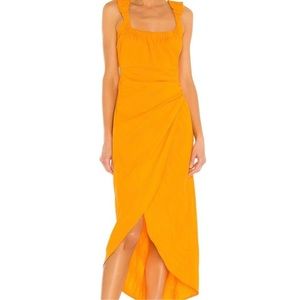 Free People At Dusk Midi Dress in Poppy Field